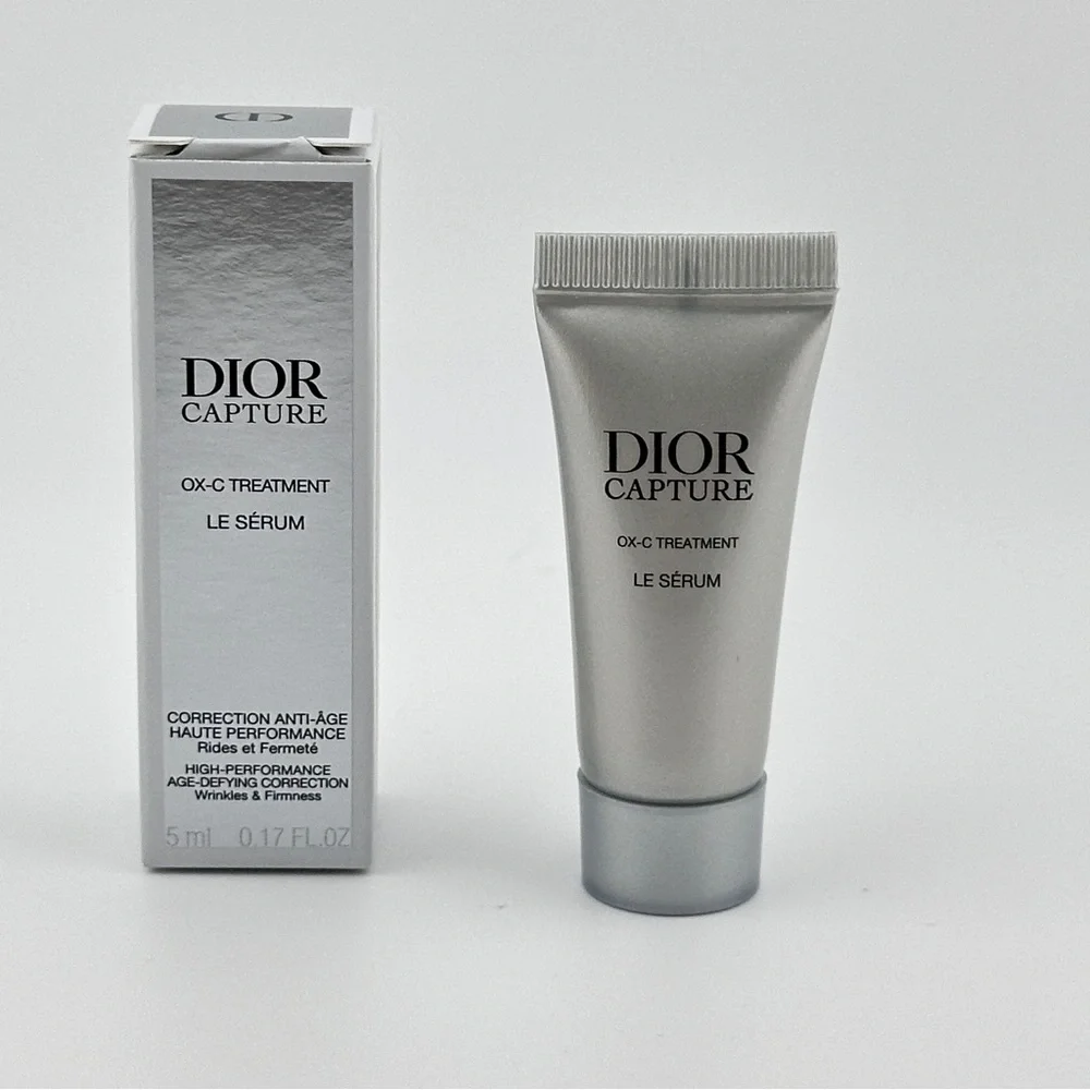 🆕 DIOR Beige Embroidered Women's Cosmetic Bag New w/ Box & Skincare Samples NIB